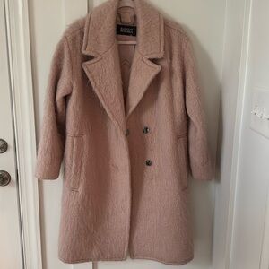 Badgley Mischka Jenna Italian Mohair Cocoon Coat Size 6